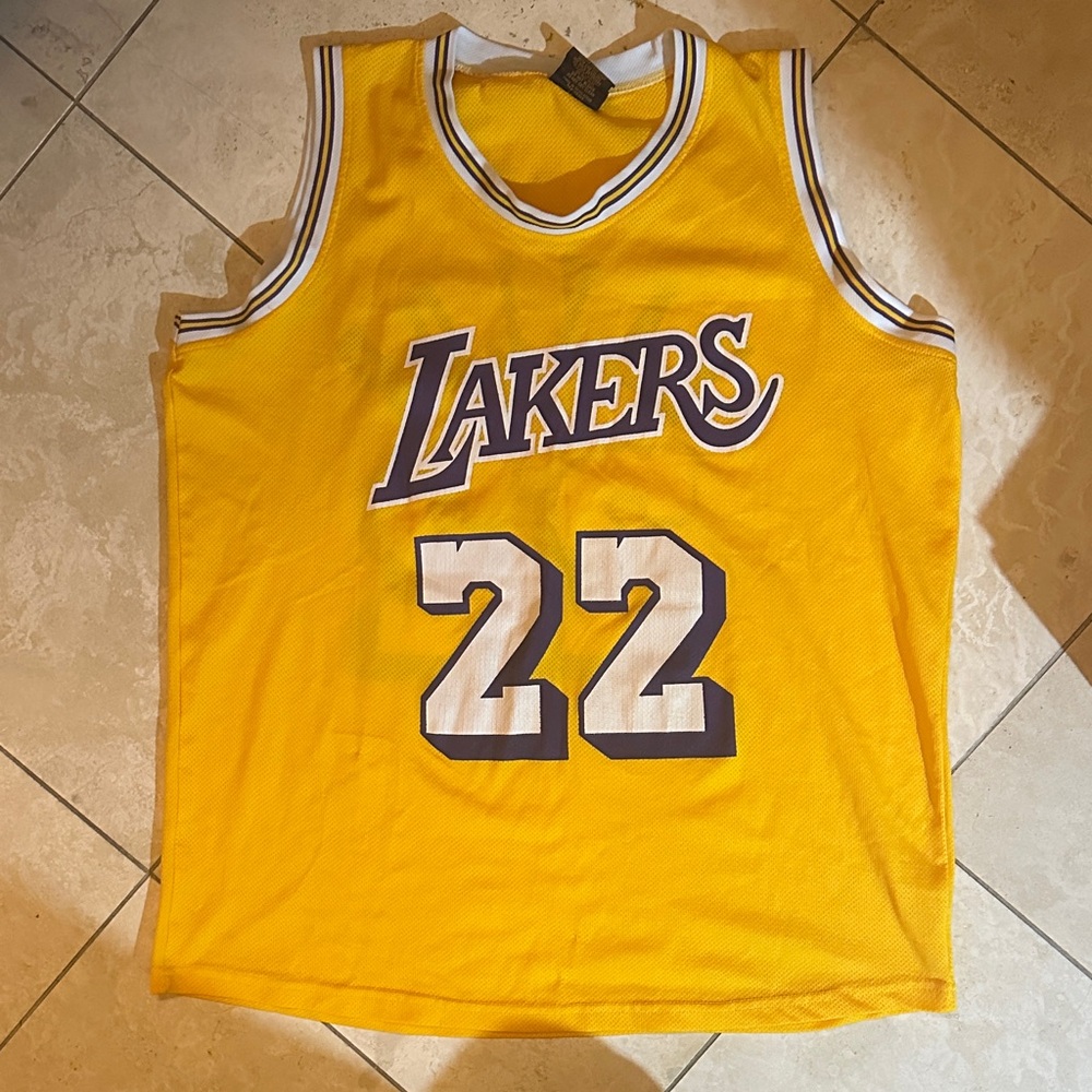 Lakers Yellow Basketball Jersey